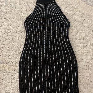 Iridescent rhinestone dress